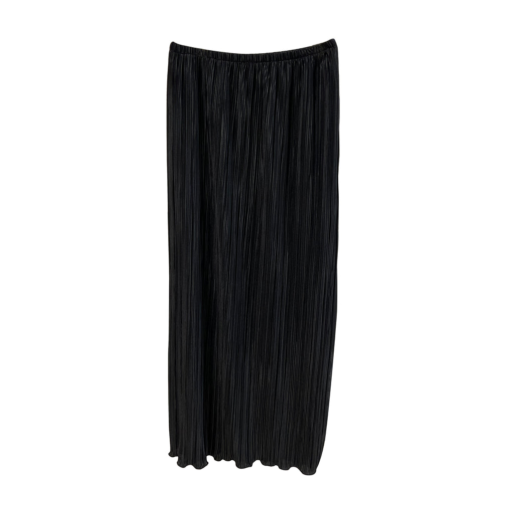 Thin Black Pleats Skirt 